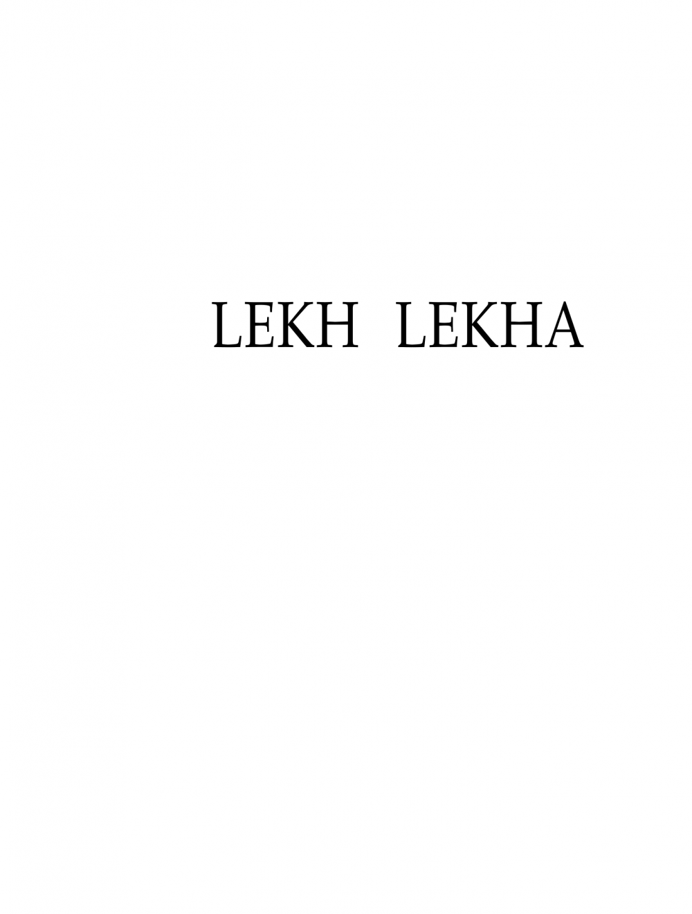 Lekh Lekha